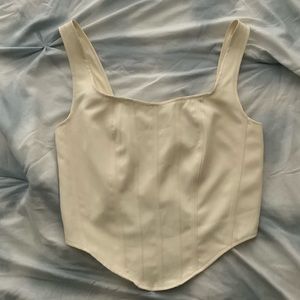 Cream corset top